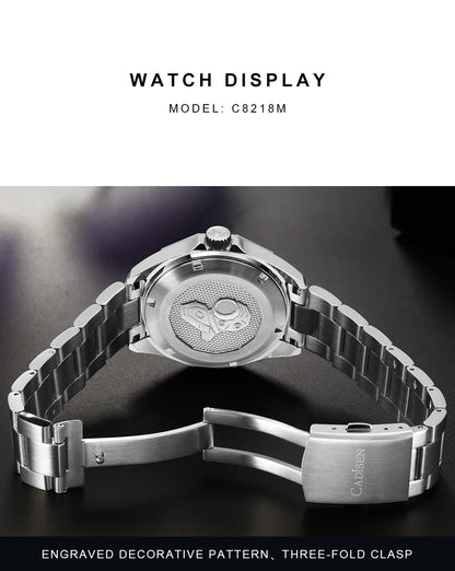 CADISEN C8218 Diver V2 20Bar NH35 Automatic 40MM Sapphire luminous