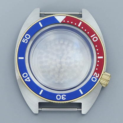 41mm NH35 Watch Case Stainless Steel Accessories For NH35 NH34 Mod Abalone NH36 NH70 Movement 28.5mm Dial Sapphire Crystal Glass