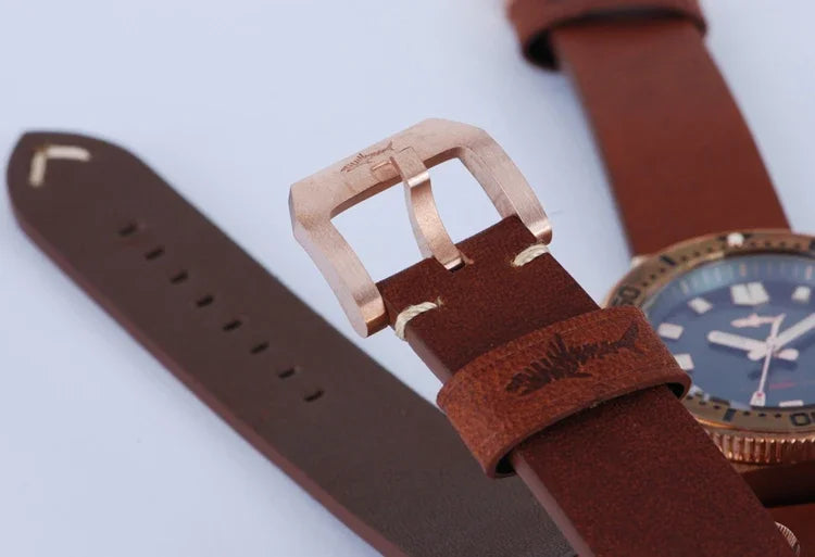 Heimdallr Turtle 6105 Watch CUSN8 Bronze 45mm Sapphire Crystal NH35 20Bar C3 Super Luminous