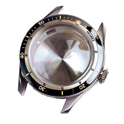 40mm- Double Bow Sapphire Glass 120 Clicks Bezel Watch Case