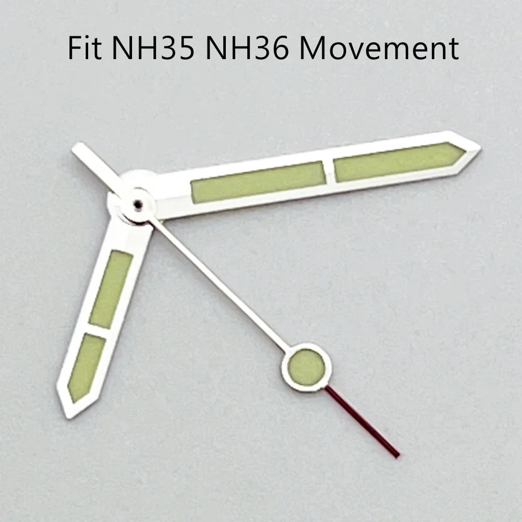 NH35 Hands Silver Watch Hands Fit NH35 NH36 PT5000 ETA2836 2824 DG2813 3804 Miyota8215 8205 821A Movement Watch Accessories