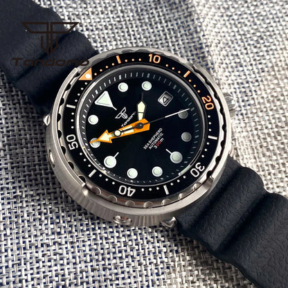Tandorio 46.5mm Tuna Automatic Dive watch NH35A Sapphire20Bar TD245 Ceramic
