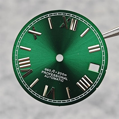 Suitable for NH35A/4R35 Movement Watch Dial 28.5mm Roman Numeral Surface Watch Faces Men's Watches Replacement Accessories