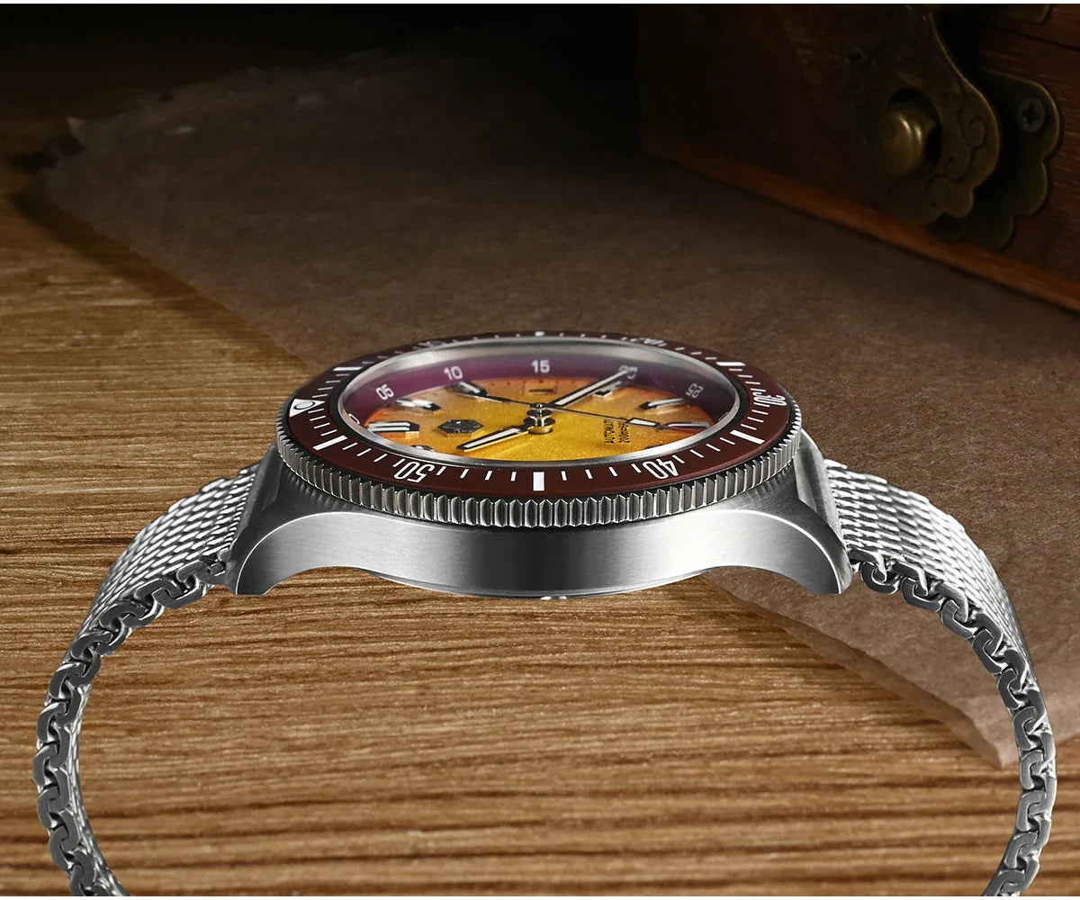San Martin Diver SN0118G 40mm Original Design Fruit Series  NH35 Automatic 20Bar AR Sapphire BGW Luminous SN0118