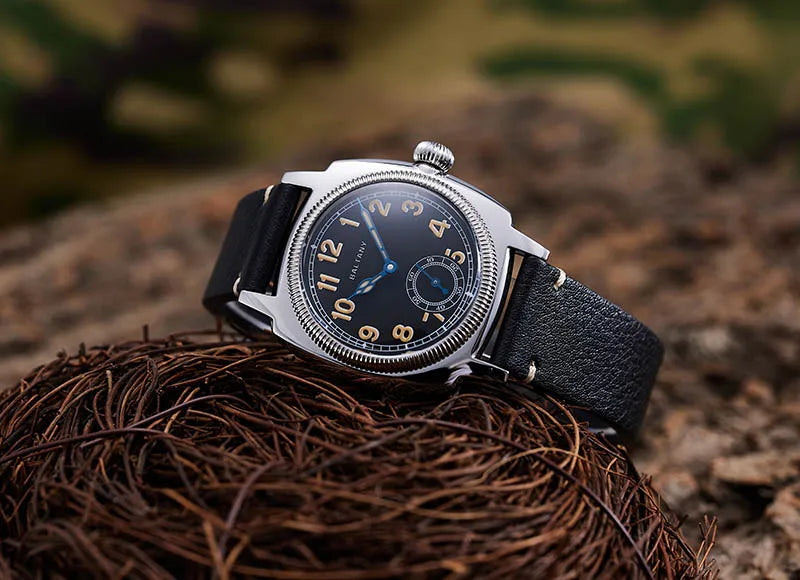 Baltany 1926 Vintage Dress Wristwatches S4036 Square Case Sub Seconds Luminou 20ATM Stainless Steel Automatic Mechanical Watches