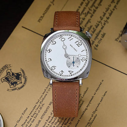 Baltany Quartz 1921 Watches Man S4072 Affordable Reminiscent Wristwatches Sapphire Crystal Sapphire Crystal Square Dress Watch