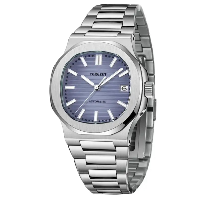 Corgeut 6017 Nautilus Watch 40mm Custom logo NH35 Movement  Sapphire Crystal Watch 10bar Lumnious