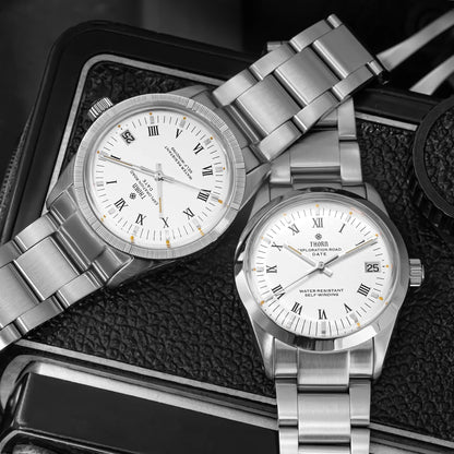 THORN T004 Dress Watcg PT5000 Automatic Domed Sapphire Luminous 10Bar 34MM