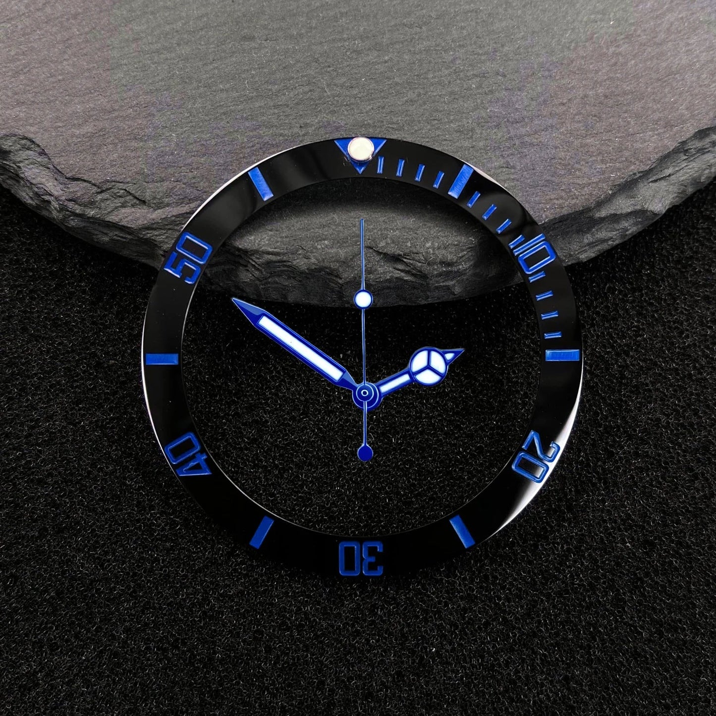 NH35 38-30.5mm bezel insert red Hands Watch Hands Blue Green Luminous Red Green Blue Hands For NH35/36/4R/7S Movement Watches Parts