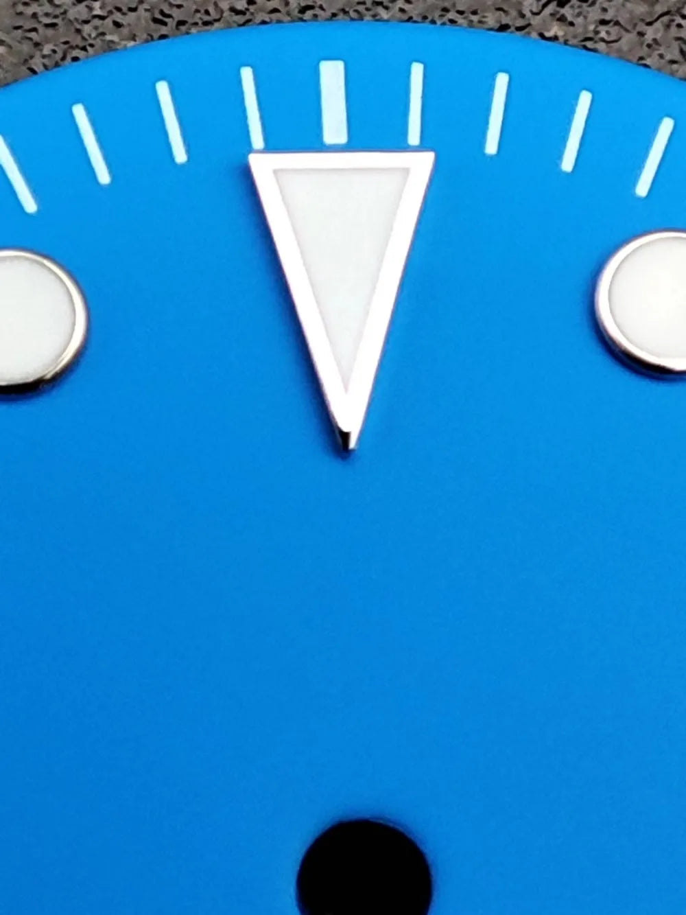 Modified 28.5MM Blue 369 Nail Watch Dial Weak Luminous Watch Faces Men's Watch Accessory Fit NH35 Movement