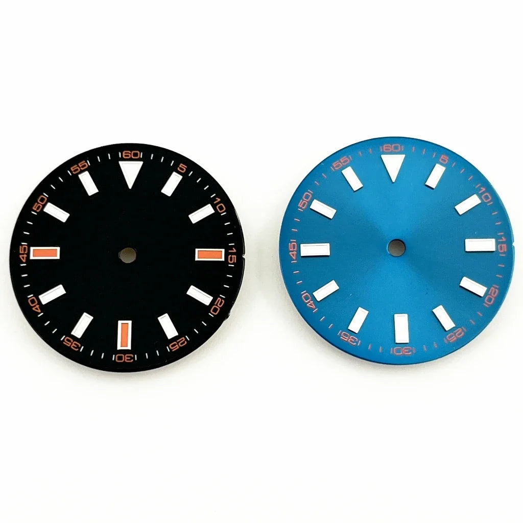 NH ETA 28.5mm Sterile Watch Dial Blue Luminous Fit NH35 NH36 ETA 2824 2836 Miyota 82 Series Movement Automatic Watch Accessories