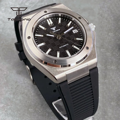 Tandorio Engineer Watch TD331B Seiko NH35 Sapphire Dress 40MM