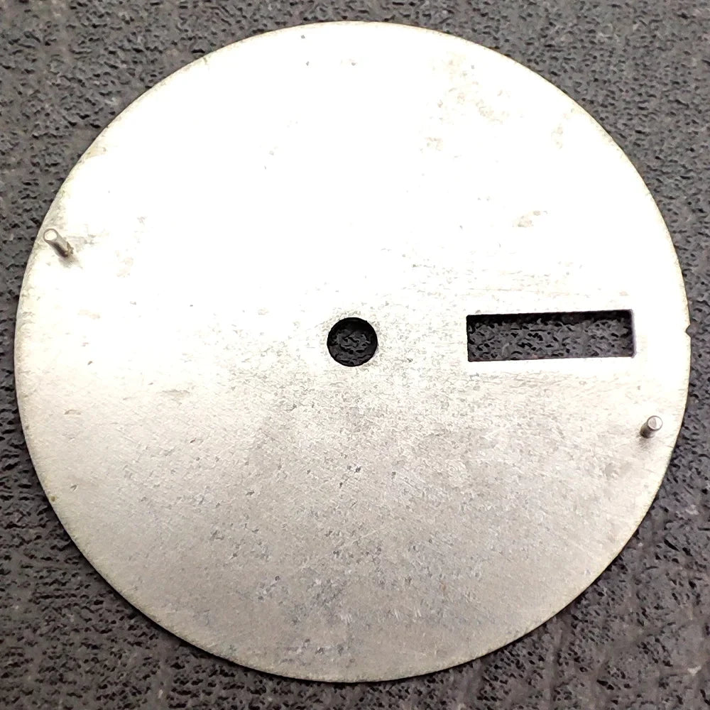 28.5mm Watch Dial Black Blue Gradient Dual Calendar Date Watch Faces with Green Luminous Watch Accessories for NH36 Movement