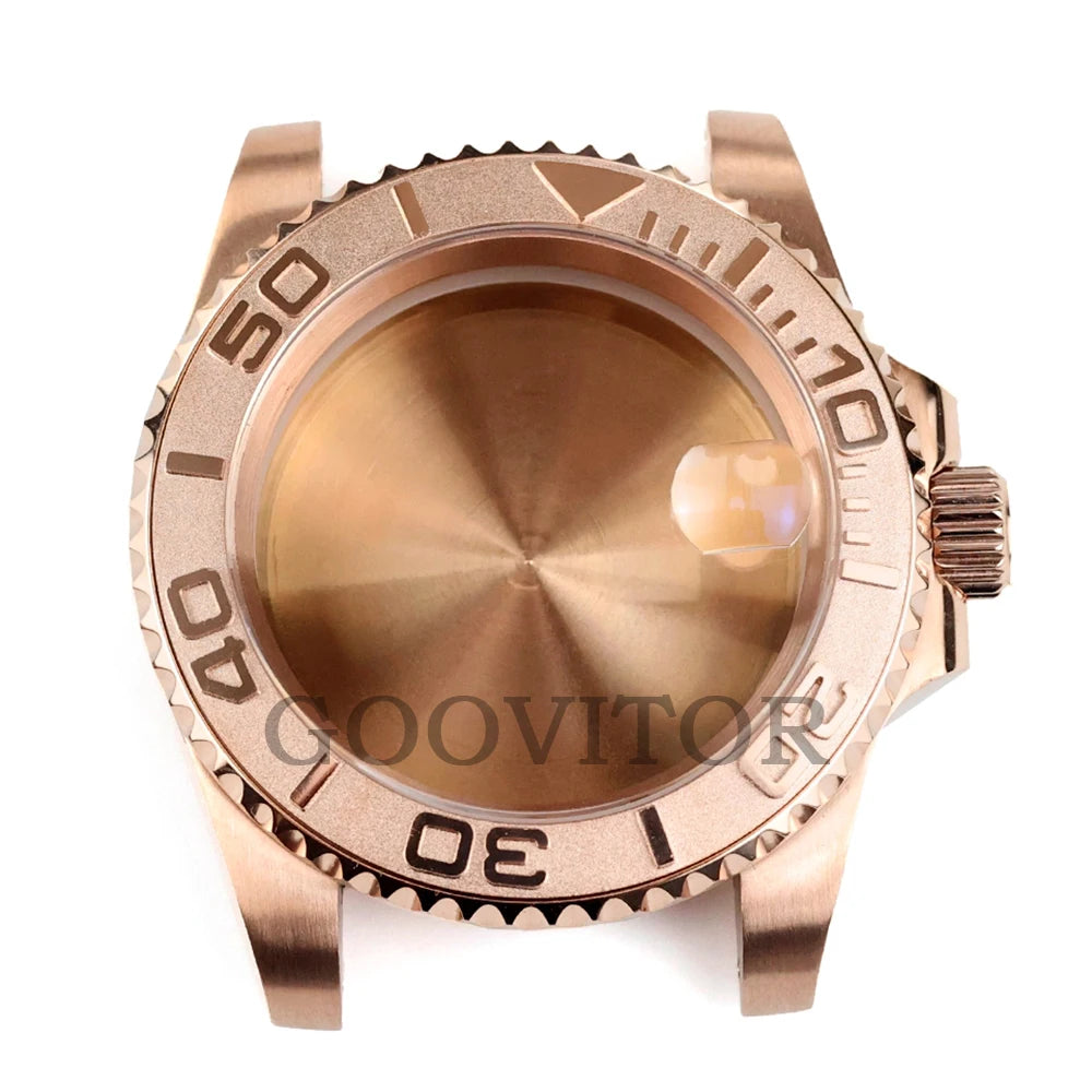 NH35 Watch Case 40mm For GMT YACHT-MASTER Seiko NH34/NH35/NH36/NH38 Movement Rose Gold Jubilee Bracelet Submariner NH35 Case