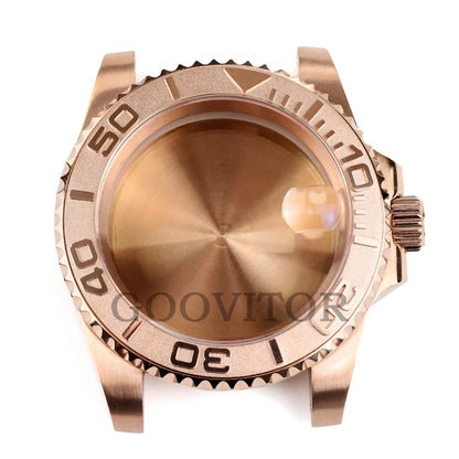 NH35 Watch Case 40mm For GMT YACHT-MASTER Seiko NH34/NH35/NH36/NH38 Movement Rose Gold Jubilee Bracelet Submariner NH35 Case