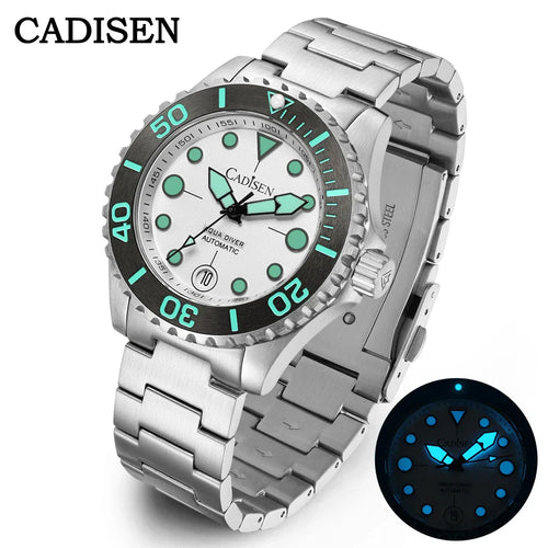 Cadisen C8232 Submariner DIVER  NH35A 100M Waterproof Luminous AR Sapphire 40MM