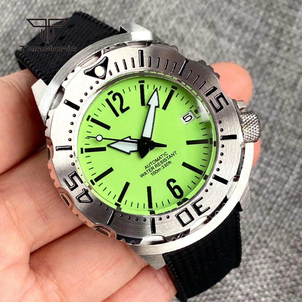 WristFull Monster Watch WFM004 Green Dial FUll Lume NH35A 42mm 20BAR Sapphire
