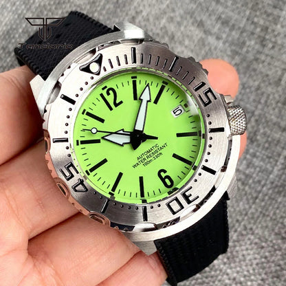 WristFull Monster Watch WFM004 Green Dial FUll Lume NH35A 42mm 20BAR Sapphire
