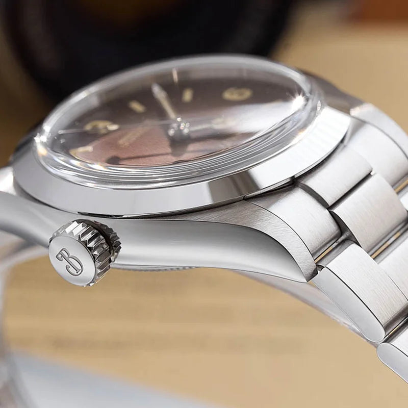 Baltany 36MM 1963 Explorer Watch Man S4066 Sapphire 200M Waterproof Stainless Steel Bracelect Vintage NH38 Auto Dress Watches