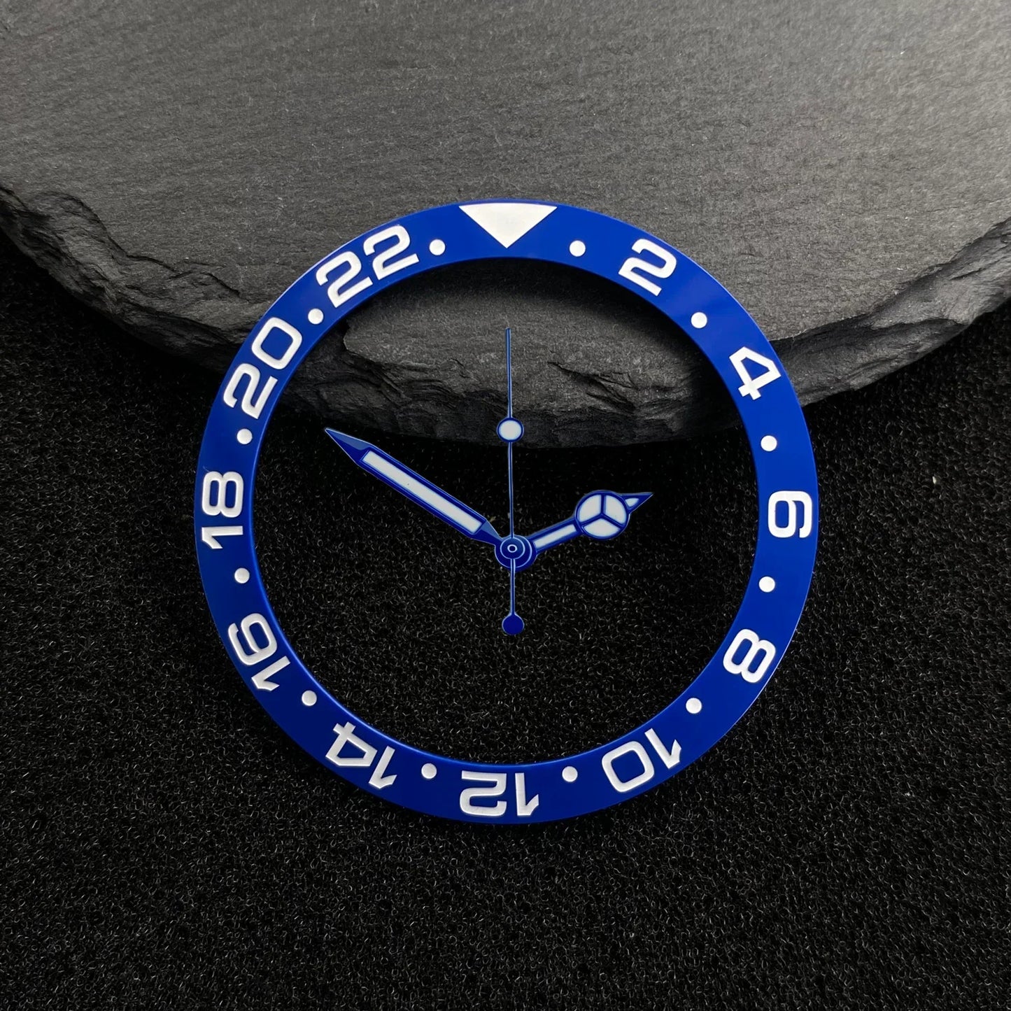 NH35 38-30.5mm bezel insert red Hands Watch Hands Blue Green Luminous Red Green Blue Hands For NH35/36/4R/7S Movement Watches Parts