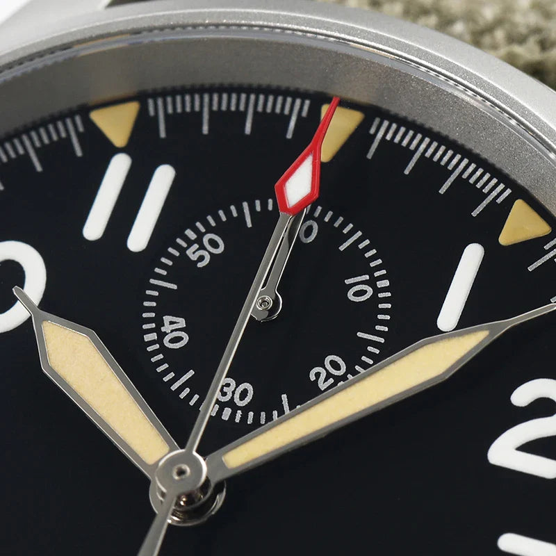 Militado ML1868KF Chronograph Watch  VK67 Quartz 10Bar 39MM Multifunction Military Watch BGW 9 Lume