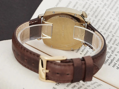 Baltany Dress Watch Man 4046G ST1701 Automatic Gold Case Stainless Steel Square Retro 1921 Homage Mechanical Wristwatch Man