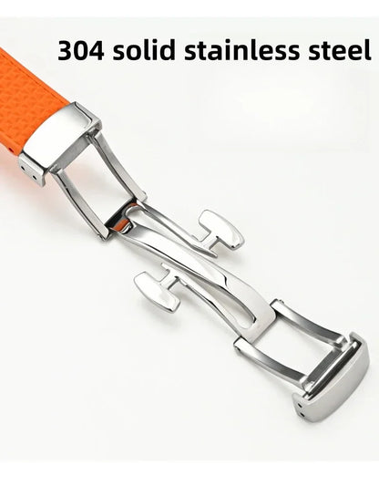 PRX watch band Quick Release  11mm 12mm T137.407/T137.410 Super Player Fluoro rubber FKM Watch Strap Bracelet