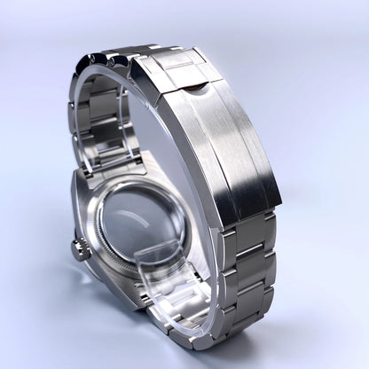 Original Diver Case 36mm NH35 Engine turned Bezel watch case for AK Parts Sapphire Glass Stainless Steel case Fit NH35 Movement 28.5mm Dial NH35