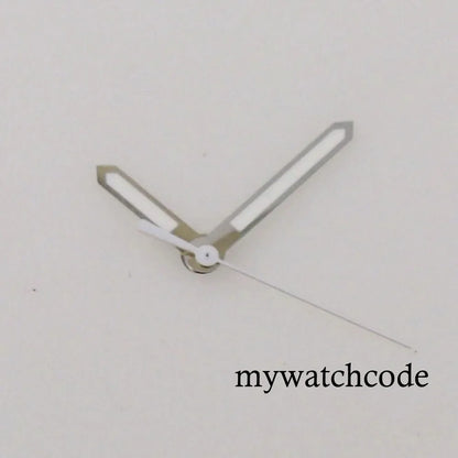 40mm Watch Case Glass Back Rubber Strap Dial Hands Set Fit NH35A NH36A Automatic Movement Sapphire Glass