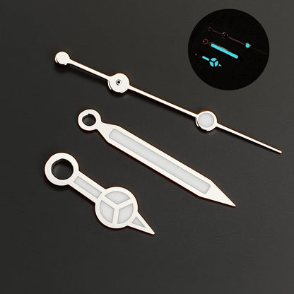 Benze NH35 Hands Silver Rose Gold Watch Hands Blue Green Luminous Red Green Blue Hands For NH35/36/4R/7S Movement Watches Pointers