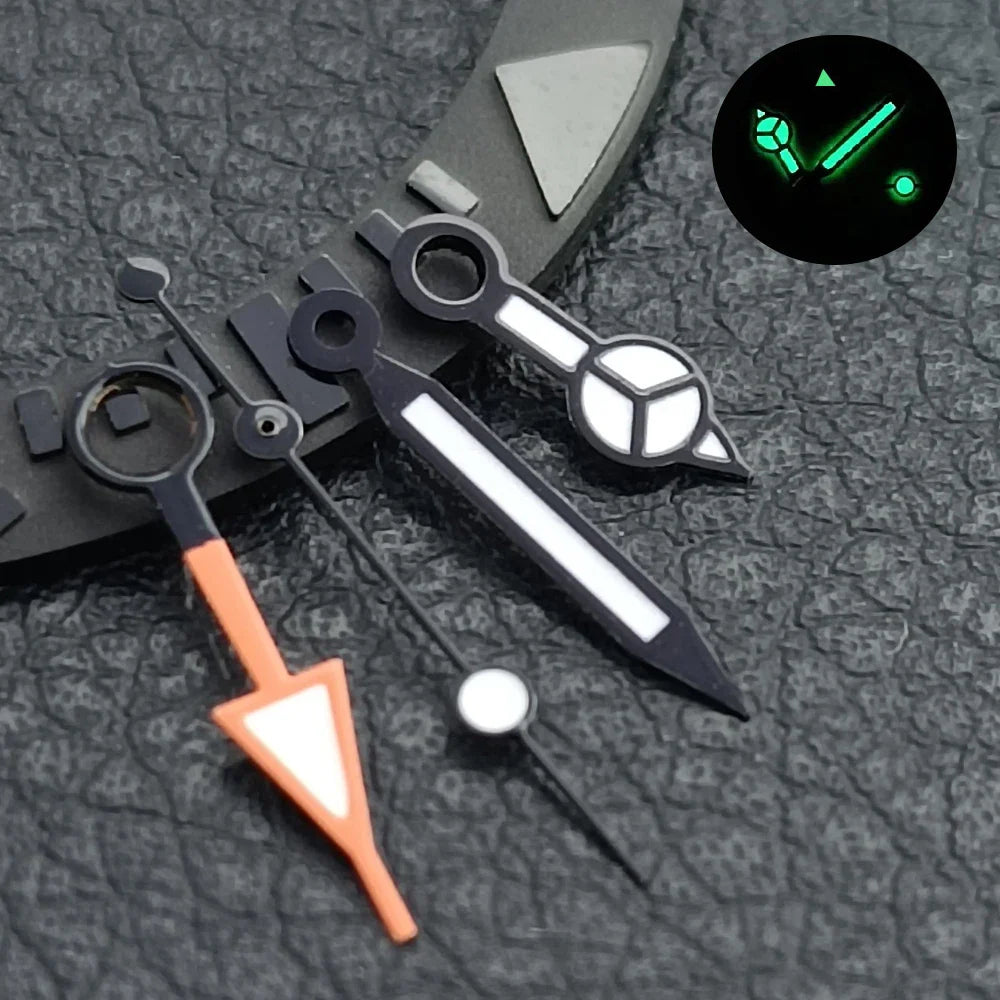 GMT Hands Blue Green/Green Luminous NH34 GMT Watch Hands for NH34 Automatic Movement watch accessories Watch Part For Wristwatch