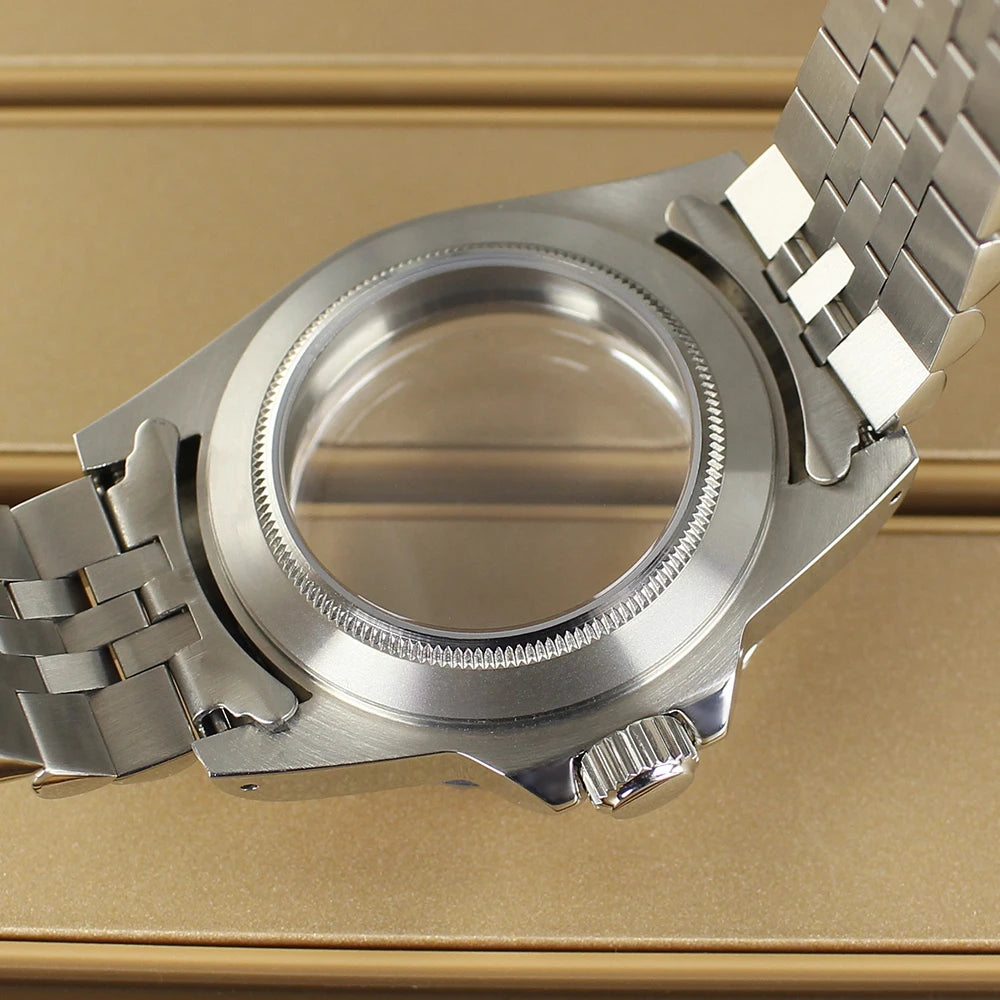 38mm Vintage Diving Watch Case Dome Acrylic Glass For Seiko NH35 NH36 NH38 NH34 Automatic Movement 28.5mm Dial Retro Submariner