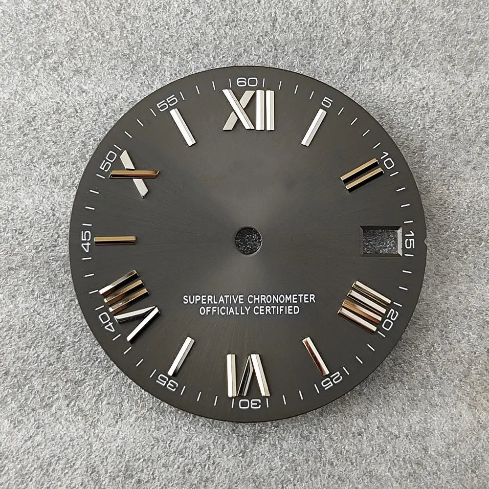 28.5mm NH35 dial Roman dial S Dial Modified Dial for NH35/NH36 Automatic Movement Watch accessories