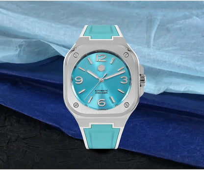 San Martin Square Watch SN0074G 40mm PT5000 Sw200  Automatic 10 Bar BGW-9 Lume