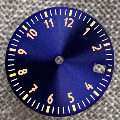 29mm Sterile Watch Dial Face for N H35 N H36 N H38 E TA2824 P T5000 MI YOTA 8215 DG MINGZHU Movt 12 hours Numbers for D ive P ilot Watch