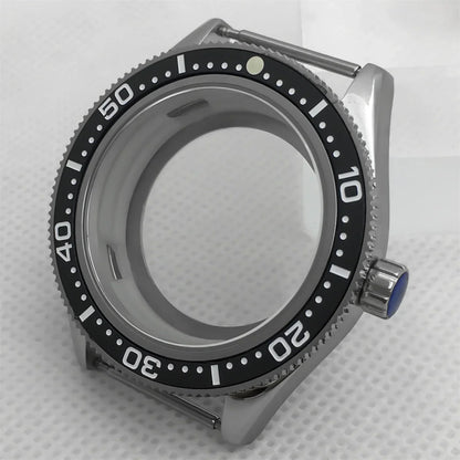 Fifty Fathom Case 41.5mm stainless steel case ceramic bezel sapphire glass with NH35 36 NH34 ETA2824 PT5000 movement watch replacementparts