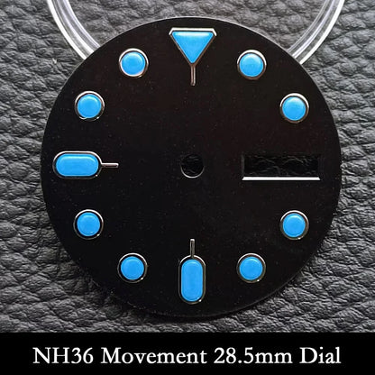 NH35 Case 42mm High-quality Yacht Master Steel Black Case NH35 NH36 Movement Case Watch Accessories Sapphire Glass 22mm Band