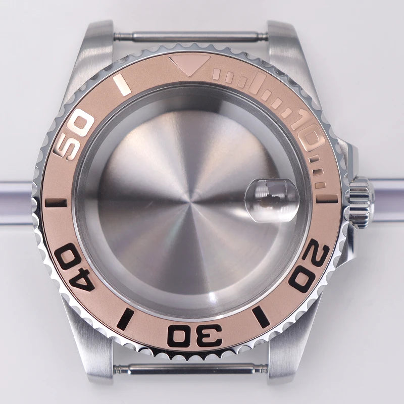 200M Diving Watch Case 40mm For Yacht-Master Seiko NH35 NH36 NH38/34 Miyota 8215 ETA2824 Movement Sapphire Glass 120clicks Bezel