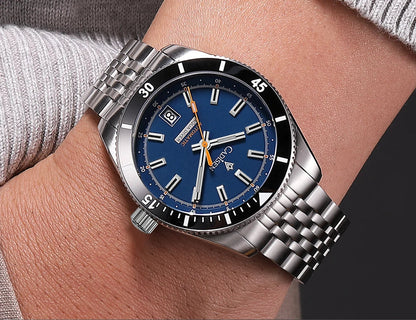 CADISEN C8237 Dive Watch BB58 Japan NH35A Ceramic Bezel 10Bar AR sapphire 40MM