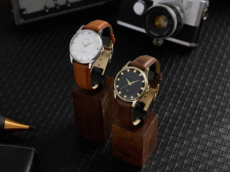 Baltany Dress Watches Man S4090 Dome Sapphire Crystal 9039 Automation Stainless Steel Classic Pie-Pan Dial Mechanical Watch