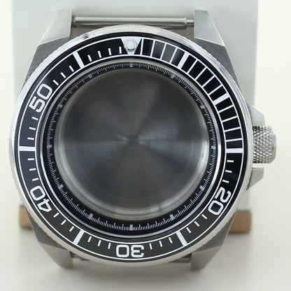 Modified Samurai Diving Watch Case 43.8mm For Seiko NH35 NH36 NH38 NH34 4R36 Movement 28.5mm Dial Sapphire Crystal Ceramic Bezel