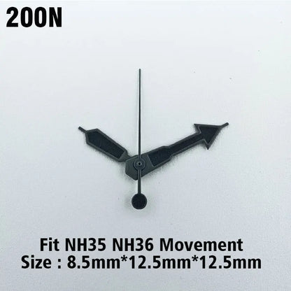 Watch hands NH series 35 36 hands Green glow in the dark hands seconds Watch accessories for NH series 35 36 movement assembly