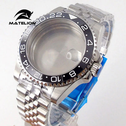 Matelion 200M Diving Case 40mm Fit NH35 NH36 NH34 GMT ETA 2824 PT5000 Watch Case Jubilee Bracelet Sapphire Glass Slide Buckle