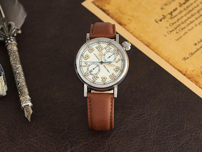 Customizable Baltany 41mm Polit Watch Man S6047 5ATM AR Sapphire Homage A-7 1935 Avigation Miyota 9122 Automatic Swiss Lume