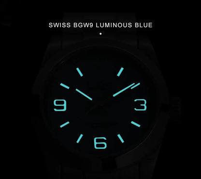 Cadisen C8213 Oyster Watch 36MM NH35 AR Sapphire BGW9 Lume 100M Waterproof