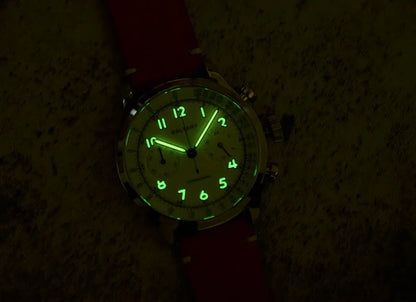 Baltany S5034 Quartz Chronograph Wristwatches 39mm Sapphire Crystal Panda Dial StainlessSteel Retro Super Luminous Vintage Watch