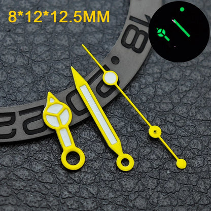 Watch hands NH36  Black/Rose Gold Watch Accessories Watch pointer N H35 NH36 Hands Blue Green/Green Glow fits for N H35