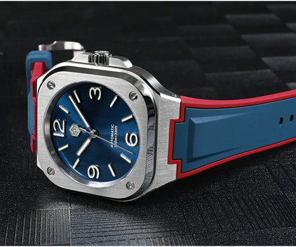 San Martin Square Watch SN0074G 40mm PT5000 Sw200  Automatic 10 Bar BGW-9 Lume