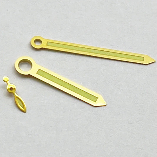 ETA6497 Gold-Green Watch Hands Green Luminous Fit ETA 6497 6498 ST3600 3620 Movement Accessory Part