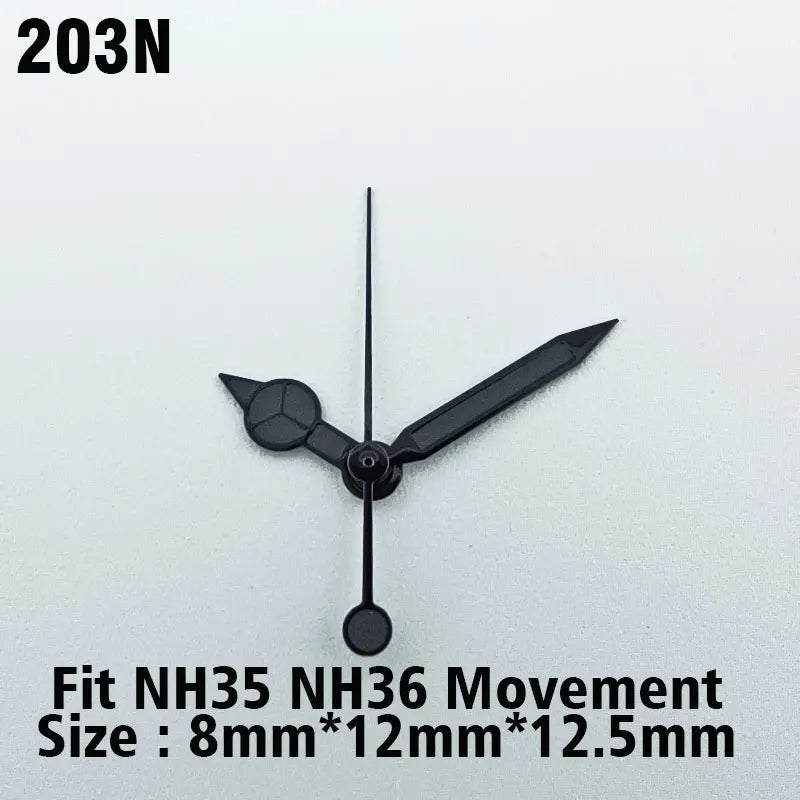 Watch hands NH series 35 36 hands Green glow in the dark hands seconds Watch accessories for NH series 35 36 movement assembly